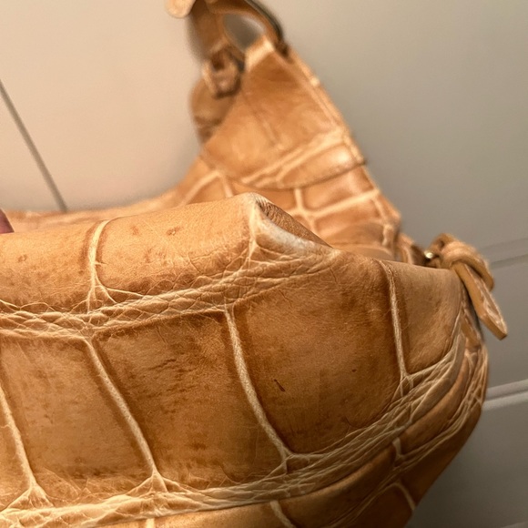 Dooney and Bourke Croco Embossed Leather Handbag GUC - Picture 5 of 5